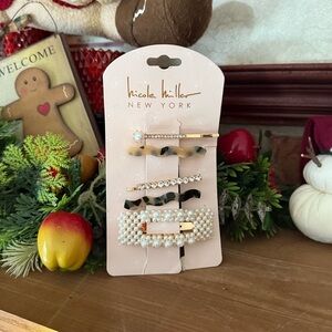 Nicole Miller Multicolor Hair Clip Set